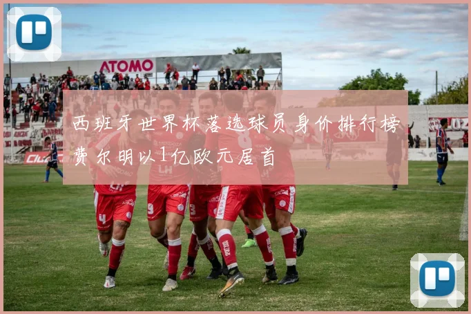 西班牙世界杯落选球员身价排行榜费尔明以1亿欧元居首